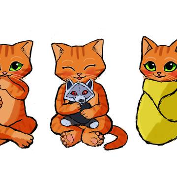 猫の赤ちゃん(長ぐつをはいたネコ)