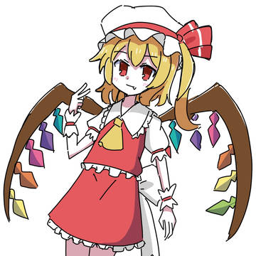 フランを静かに描きました【東方】