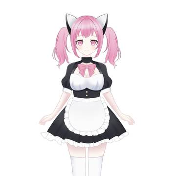 猫耳メイドさん