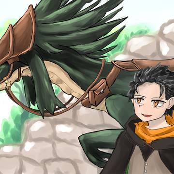 スバルとパトラッシュ描いた～！