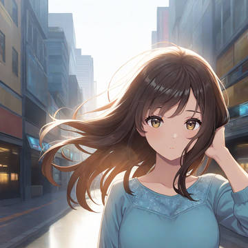 街中少女