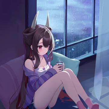 Late night with rain