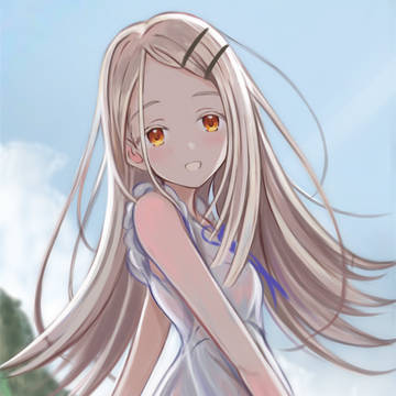 白ワンピひろちゃん描いた。