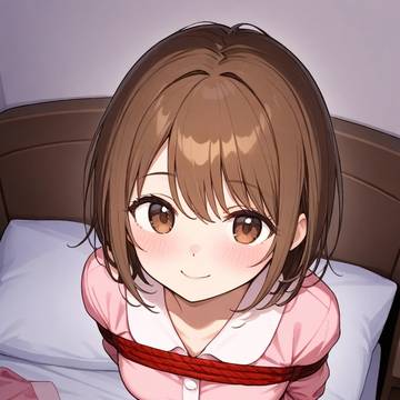 緊縛されてないと寝れない少女