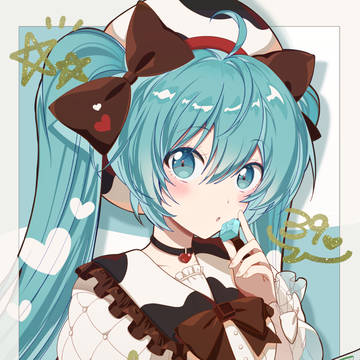 チロルチョコミクさん[チェキ風]