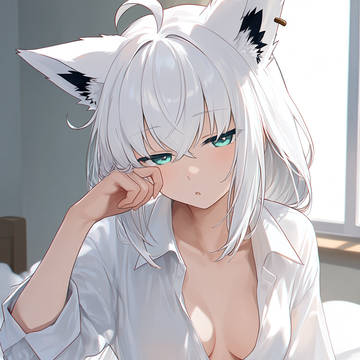 白上フブキ 寝起き