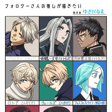 フォロワーさんの推しを描きたい第1弾