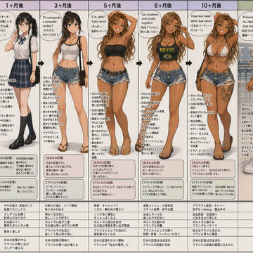 留学に行った真面目で堅物な彼女が...