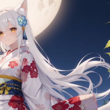 白狐娘-紫陽花