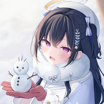 見てみて！ぽたく雪だるま！
