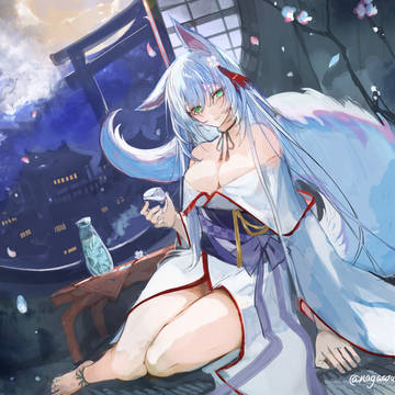 月見酒に花見酒