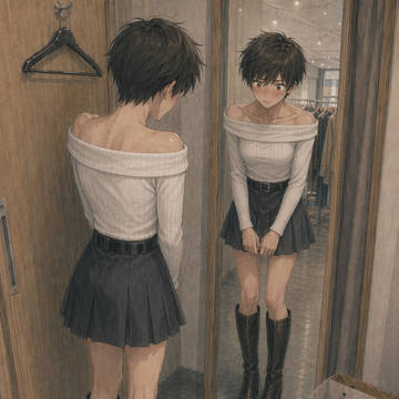 店員におすすめコーデを頼んだらまさかの女性服で女装する羽目になる