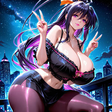Himejima Akeno night city