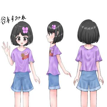 すみちゃんとたんぽぽの冒険記　キャラデザ　eｰさんデザイン