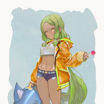 赤い飴の釣り針