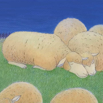 眠るひつじ