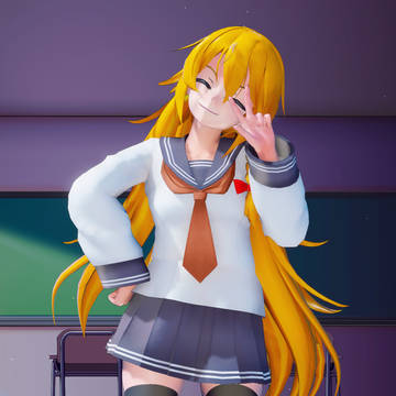 [東方MMD]セーラー服魔理沙ちゃん