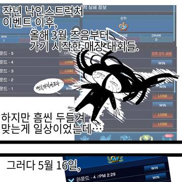 대회 뉴비의 유희왕의 날 전승 우승 간단소감 만화
