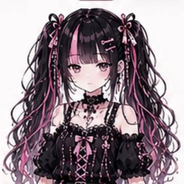 地雷系女の子の素材