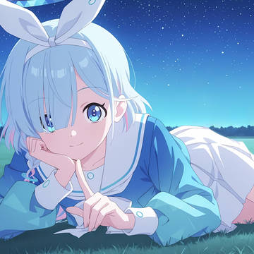 和阿罗娜一起看整夜星空