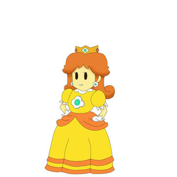 デイジー姫(ペーパーマリオ風)