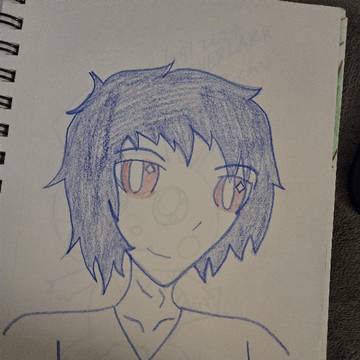 me with pink eyes