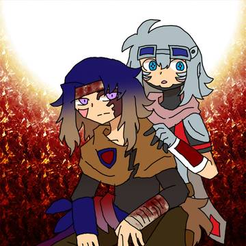 ダブクロ双璧　なっつ宅モンハン擬人化ver