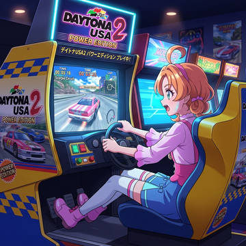 デイトナUSA2 PEっぽい何かをプレイするあんな嬢