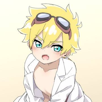 裸白衣のジェット先輩