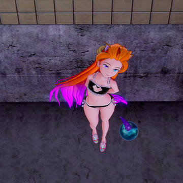 Brat playing with tentacles