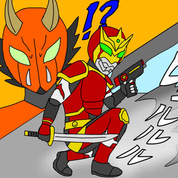 仮面ライダーヒャッキ、謎の忍者ライダーに出会う⁉️