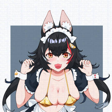 金ビキニ+メイド+ミオちゃん