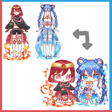 火と水のふたご