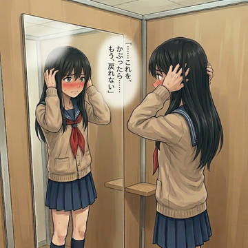 制服が汚れてしまい代わりが女子制服しかなく仕方なくJKになる