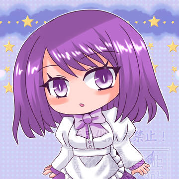 紫なデフォルメ少女
