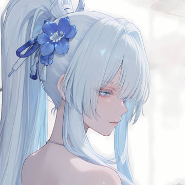 瑠璃に舞う雪