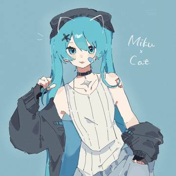 猫帽子ミク！