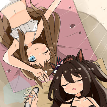 水着のエルとグラス!!
