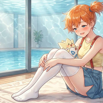 カスミとトゲピーのひととき