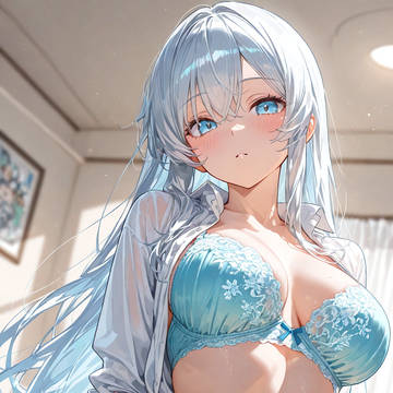 銀髪ちゃんの下着姿 その2