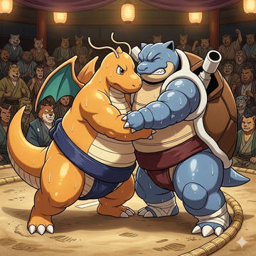カイリューとカメックスの取り組み