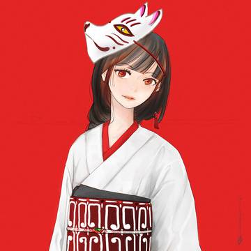 狐面の少女