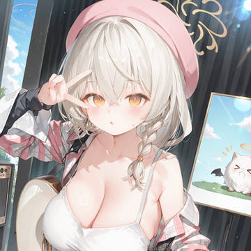 ピースサイン(白尾エリ)