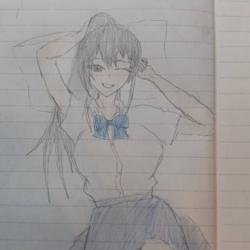 寝転ぶ樋露ちゃん