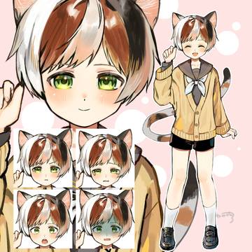 三毛猫くん
