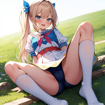 今日のお題のハイソックス娘さん