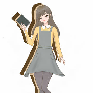 TRPG風 司書の女の子