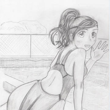 競泳水着女子