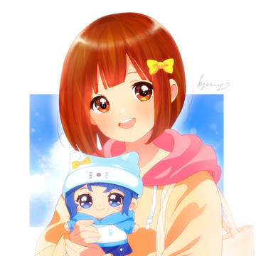 ソラちゃんぬいとぬい活している女の子