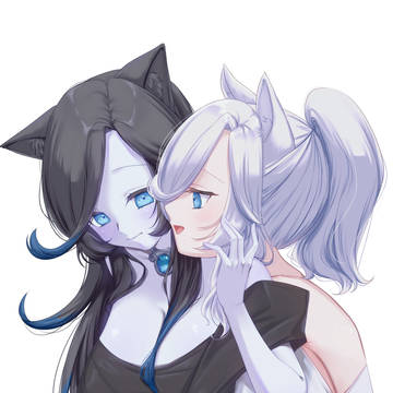 白ルナ×黒ルナ